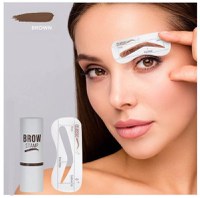 Stampila sprancene, Fit Me, Eyebrow Stamp, 3 Sabloane incluse, Brown - 3