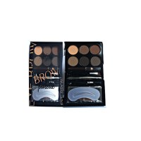 Trusa Fard Sprancene, For Me Only, Makeup, Eyebrow Palette, 02, sablon inclus - 2