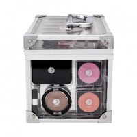 Trusa machiaj, 2K Beauty, Geanta transparenta Beauty Case inclusa - 2