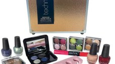 Trusa Machiaj Geanta Cosmetice, Technic, Medium Beauty Case, Rose Gold