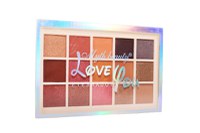 Trusa machiaj paleta farduri de ochi, Myth Beauty, Love You, 15 culori - 2