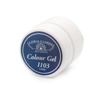 Gel Color Unghii, Vopsea de Arta Global Fashion, Seria Royal Blue I103, 5g - 2