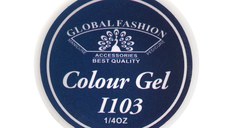 Gel Color Unghii, Vopsea de Arta Global Fashion, Seria Royal Blue I103, 5g