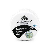 Gel Luminous Glitter Hexagon 5g, Nr. 03 - 2