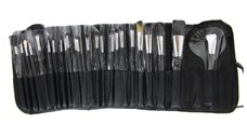 Pensule Machiaj Global Fashion, set 24 buc, Black