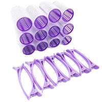 Set Bigudiuri cu Arici, Autoadezive, 3 cm Diametru si Clipsuri, 12 Bucati - 9800394 - 1