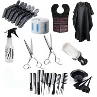 Set Kit Frizerie Coafor Foarfeca Tuns Filat Pelerina Tuns Vopsit SKFBARBA - 1