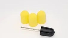 Suport + 3 Smirghel 13 x 19 mmm - 120 Set, Yellow