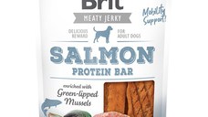 Brit Jerky Salmon Protein Bar, recompense câini, Batoane proteice Somon, 80g