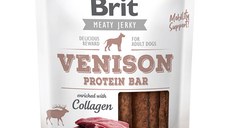 Brit Jerky Venison Protein Bar, recompense câini, Batoane proteice Vânat, 200g