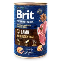 Brit Premium By Nature, Miel cu Hrişcă, Conservă hrană umedă fără cereale câini, (pate), 400g - 1