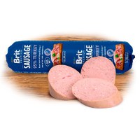 Brit Premium, Curcan, salam hrană umedă conținut redus cereale câini, 800g - 3