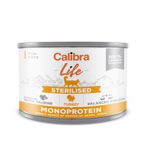 Calibra Life, Curcan, Conservă hrană umedă fără cereale pisici, (pate), 200g - 1