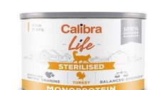 Calibra Life, Curcan, Conservă hrană umedă fără cereale pisici, (pate), 200g