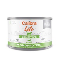 Calibra Life Mono Protein, Sensitive, Iepure, Conservă hrană umedă mono proteică fără cereale câini, (pate), 200g - 1