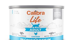 Calibra Life, Pui, Conservă hrană umedă fără cereale pisici, (pate), 200g