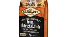 Carnilove Fresh Excellent Digestion XS-S, Struț și Miel, hrană uscată fără cereale câini, sensibilitați digestive, 6kg