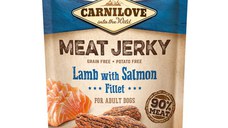 Carnilove Jerky, XS-XL, Miel și Somon, punguță recompense fără cereale câini, 100g