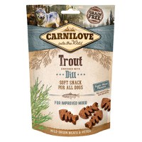 Carnilove Semi Moist Snack, Păstrăv cu Marar, recompense functionale fară cereale câini, antistres, 200g - 1