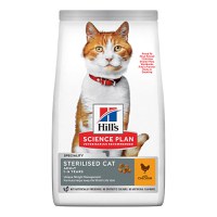 Hill's SP Adult Sterilised, Pui, hrană uscată pisici sterilizate, 3kg - 1