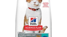 Hill's SP Adult Sterilised, Ton, hrană uscată pisici sterilizate, 300g