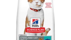 Hill's SP Adult Sterilised, Ton, hrană uscată pisici sterilizate, 3kg