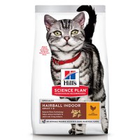 Hill's SP Feline Adult Hairball & Indoor cu Pui, 1.5kg - 1