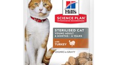 Hill's SP Feline Young Adult Sterilised Plic Curcan, 85g