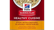 Hill's SP Healthy Cuisine, Pui și Tocană de Legume, plic hrană umedă pisici, 80g