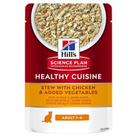 Hill's SP Healthy Cuisine, Pui și Tocană de Legume, plic hrană umedă pisici, 80g - 1