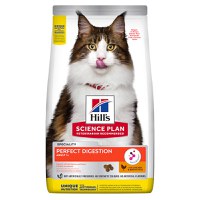 Hill's SP Perfect Digestion Adult, Pui cu Orez Brun, hrană uscată pisici, sensibilități digestive, 1.5kg - 1