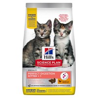 Hill's SP Perfect Digestion Kitten, hrană uscată pisici junior, sistem digestiv, 300g - 1