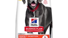 Hill's SP Perfect Digestion Large Adult, Pui cu Orez Brun, hrană uscată câini, sensibilități digestive, 14kg