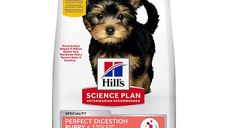 Hill's SP Perfect Digestion Puppy XS-S, hrană uscată câini junior, sistem digestiv, 6kg