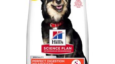 Hill's SP Perfect Digestion Small&Mini Adult, Pui cu Orez Brun, hrană uscată câini, sensibilități digestive, 3kg