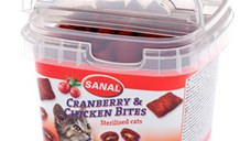 Sanal Cat cranberry and chicken bites cup, 75g