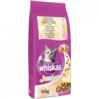 Whiskas Uscat, Junior, Pui, 14kg - 1