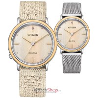 Ceas Citizen Set Elegance Ambiluna EM1006-40A Eco-Drive - 1