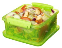 Cutie alimente din plastic dreptunghiulara color cu capac Sistema Lunch Plus 1.2L - 1