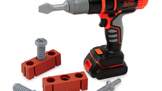 Jucarie Set bormasina fara fir si accesorii Black&Decker Smoby