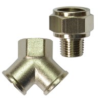 Niplu Distribuitor Stanley 156128XSTN - tip Y 2 x1/4F 3/8F + reductie 3/8”M - 1/4”F - 1