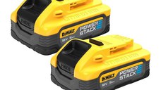 Set 2 Acumulatori DeWalt PowerStack DCBP518H2 18V 5AH LI-ION