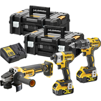 Set 3 Scule Profesionale DeWalt DCK384P2T: DCD796 DCF887 si DCG405 - 1