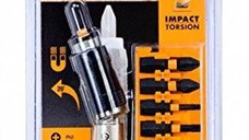 Set insurubare 10 accesorii de impact cu cap pivotant DeWalt - DT70578T