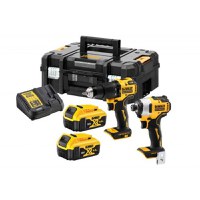 Set Masina De Gaurit Si Insurubat DeWalt DCK2062M2T 18 V XR 2 x Acc 4 Ah Brushless - 1