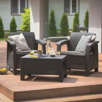 Set mobilier gradina graphite Keter Corfu Weekend - 1