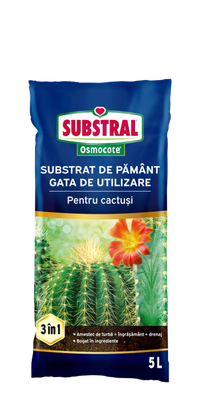 Substrat de Pamant pentru cactusi Substral Osmocote 5 L - 1