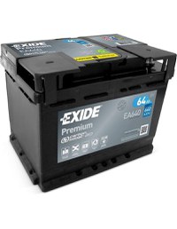 EXIDE PREMIUM 12V 64Ah 640A - Borna Normala (dreapta +) - 1