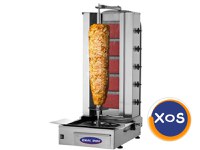 Aparat kebab / Grill kebab cu 5 arzatoare, motor jos CLR.KLG152 - 1