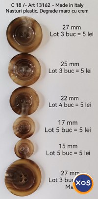Nasturi mari pt paltoane jachete sacouri pulovere. Catarame fermoare - 2